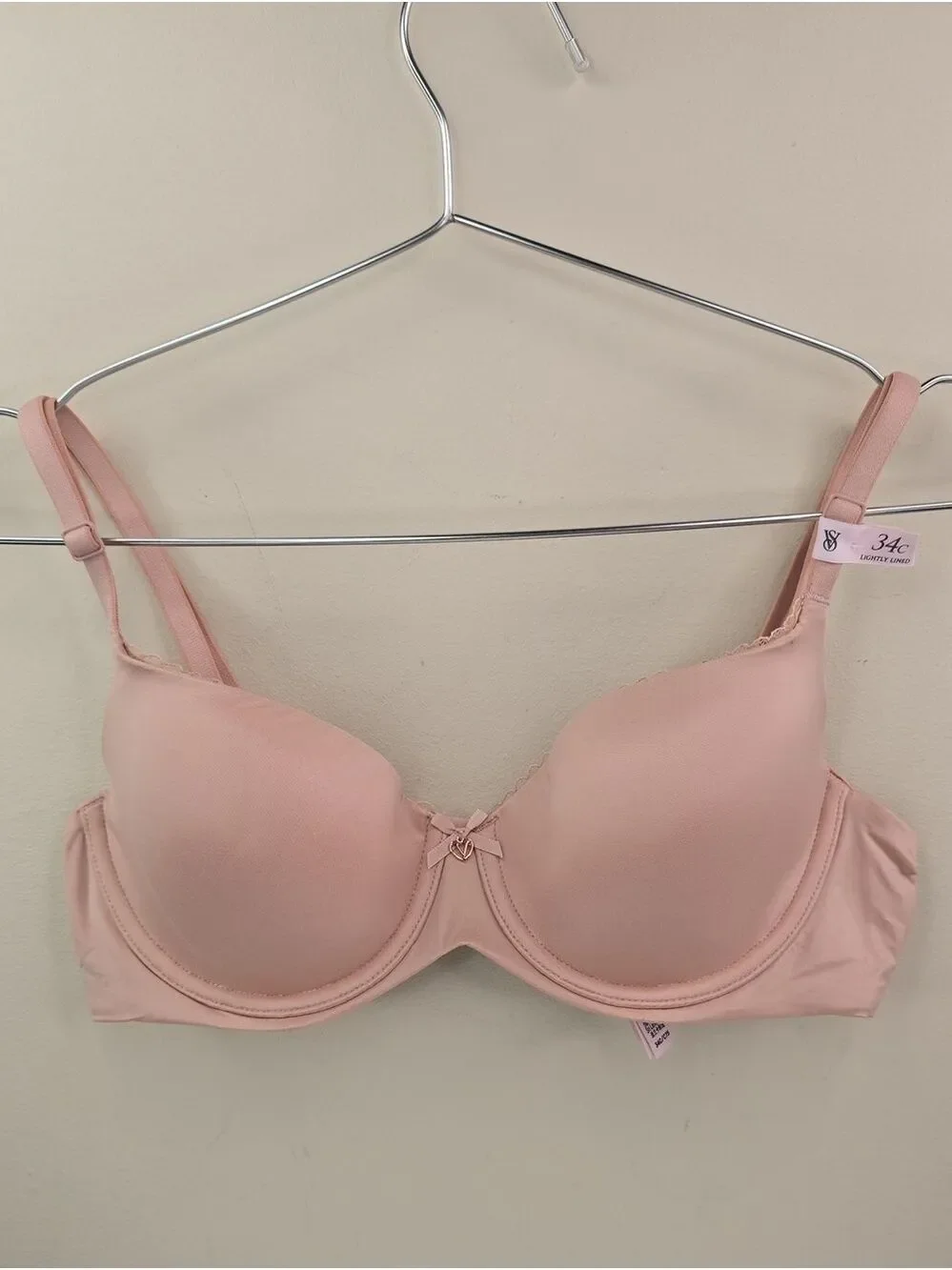 VS Body by Victoria Lightly Lined Smooth Demi Bra Sz 34C NWT